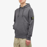 Stone Island Cotton Fleece Garment Dyed Hoodie