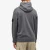 Stone Island Cotton Fleece Garment Dyed Hoodie