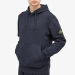 Stone Island Cotton Fleece Garment Dyed Hoodie