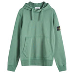 Stone Island Cotton Fleece Garment Dyed Hoodie