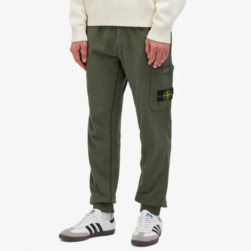 Stone Island Cotton Fleece Garment Dyed Pocket Jogger