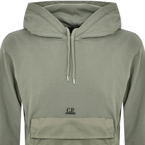 CP Company Mixed Hoodie Green