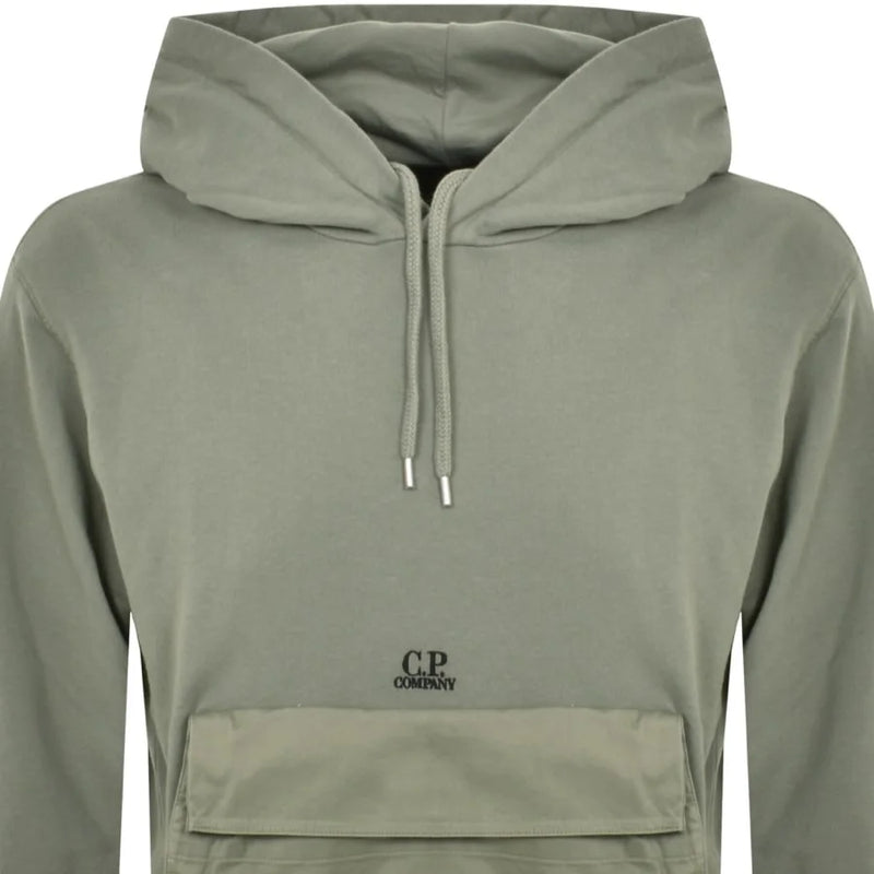 CP Company Mixed Hoodie Green