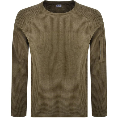 CP Company Chenille Knitted Jumper Khaki