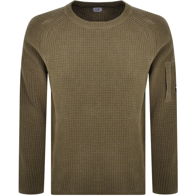 CP Company Chenille Knitted Jumper Khaki