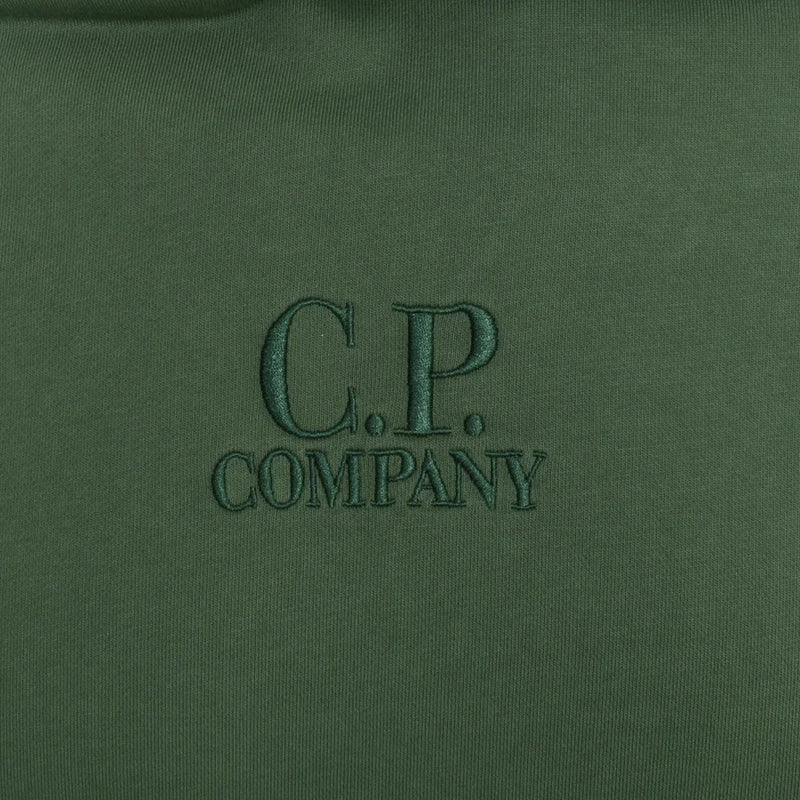 CP Company Diagonal Hoodie Green