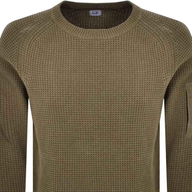 CP Company Chenille Knitted Jumper Khaki