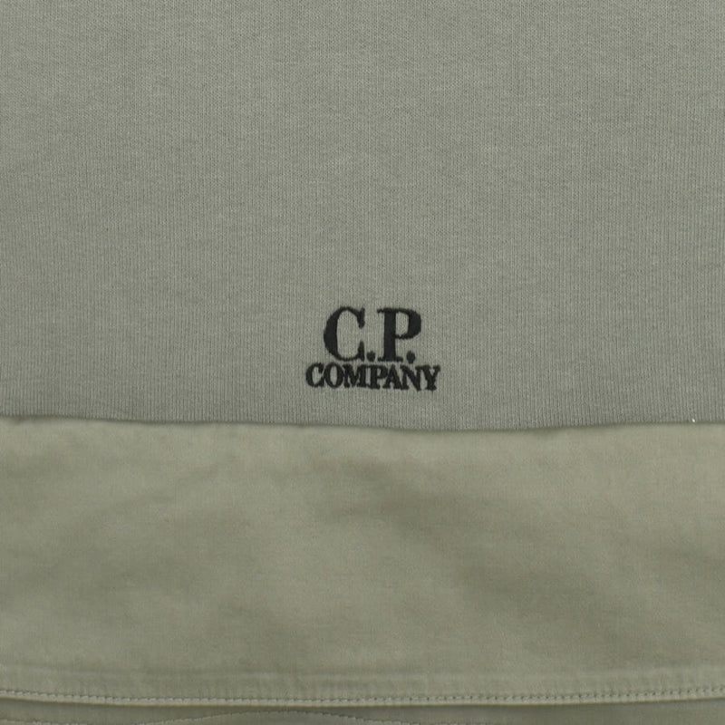 CP Company Mixed Hoodie Green