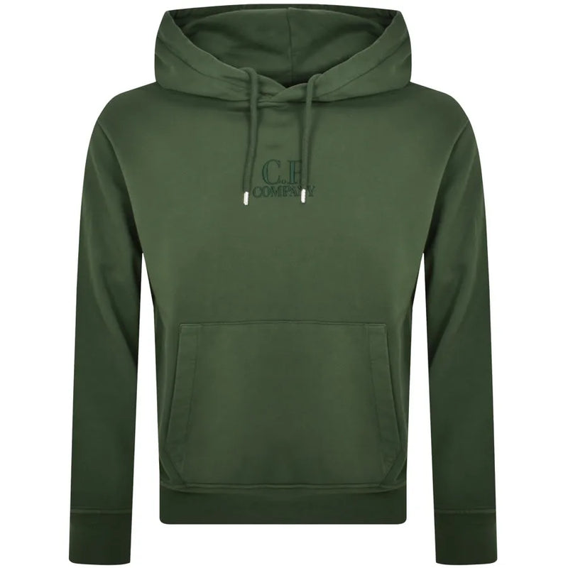 CP Company Diagonal Hoodie Green