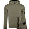 CP Company Diagonal Hoodie Brown