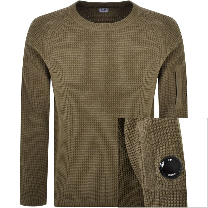 CP Company Chenille Knitted Jumper Khaki