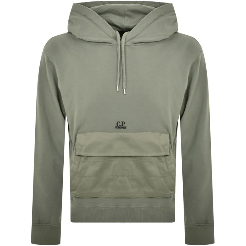 CP Company Mixed Hoodie Green