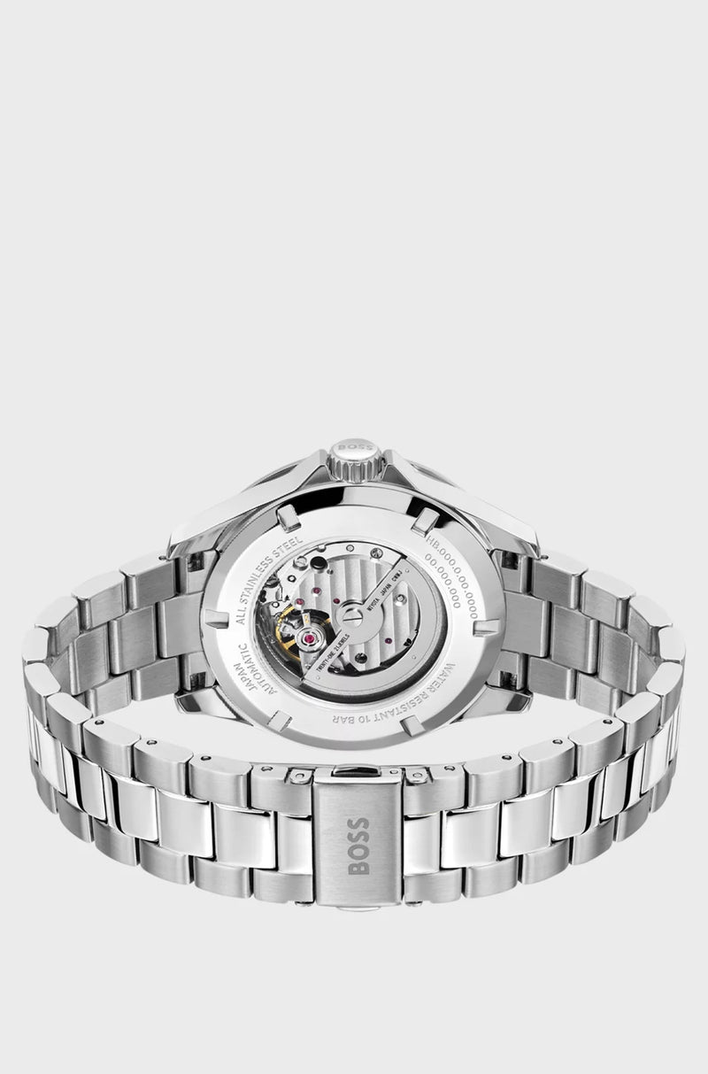 Stainless-steel watch with Japanese automatic movement