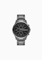 Chronograph Gunmetal Stainless Steel Watch