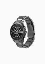 Chronograph Gunmetal Stainless Steel Watch