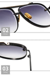 MONTANA | Gold On Black/White Smoke Oversized Aviator Sunglasses