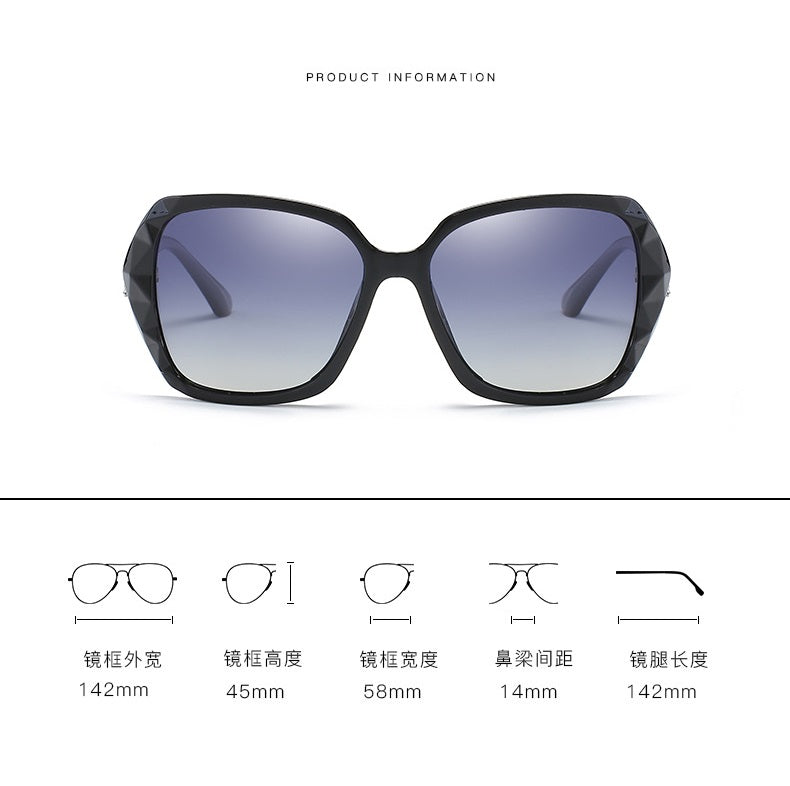Gold On Black/Blue Smoke Polarised Sunglasses | Product Information