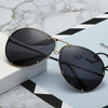 SAVANNAH | Gold on Black Mirror Oversized Aviator Sunglasses | Polarised