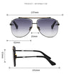 MONTANA | Gold On Brown Smoke Oversized Aviator Sunglasses | Product Information 