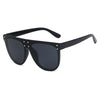 BORA BORA | Black On Black Oversized Mirror Lens Sunglasses