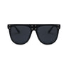 BORA BORA | Black On Black Oversized Mirror Lens Sunglasses