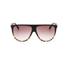 CHLOE | Black/Leopard On Brown Tint Oversized Round Sunglasses