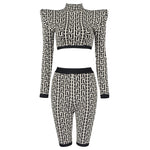 Kim Timeless And Jacquard Two Pieces Set